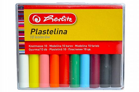 Plastilina Herlitz,10culori/set