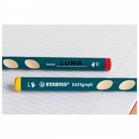 Creion colorat Stabilo EASYcolors, pentru stangaci, orange