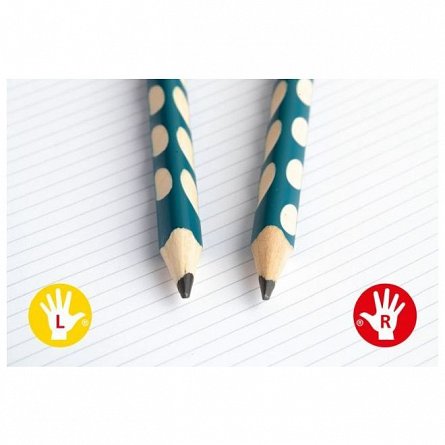 Creion colorat Stabilo EASYcolors, pentru stangaci, vernil