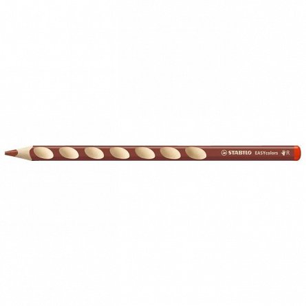 Creion colorat Stabilo EASYcolors, pentru dreptaci, maro