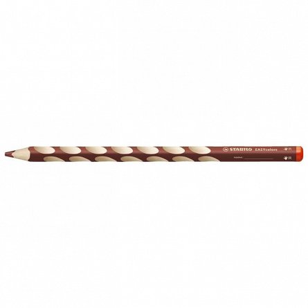 Creion colorat Stabilo EASYcolors, pentru dreptaci, maro