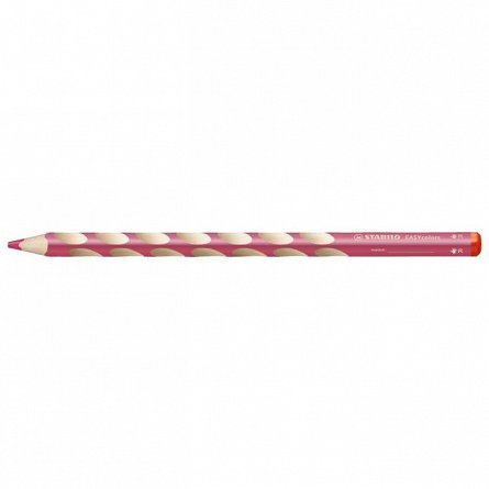 Creion colorat Stabilo EASYcolors, pentru dreptaci, roz