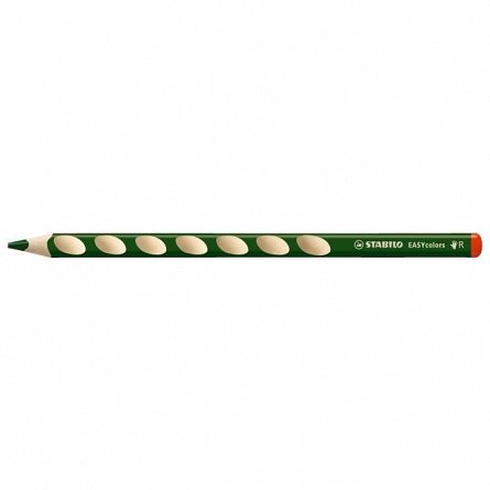 Creion colorat Stabilo EASYcolors, pentru dreptaci, verde