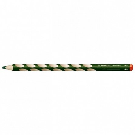 Creion colorat Stabilo EASYcolors, pentru dreptaci, verde