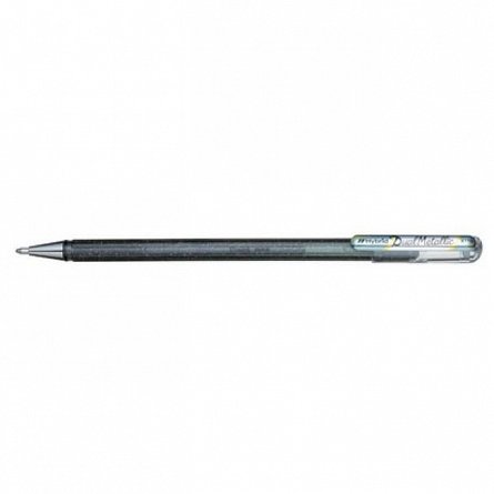 Roller Pentel Hybrid Dual Metallic, 1 mm, argintiu cu glitter