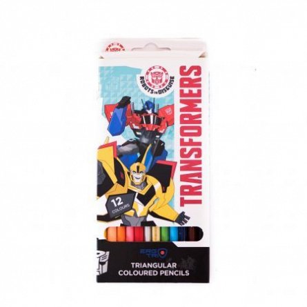 Creioane colorate,18cm,12b/set,Transformers