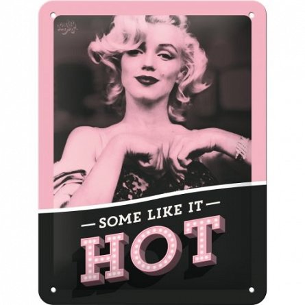Placa 15x20 26219 Marylin Monroe - Some like it hot