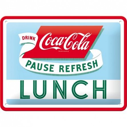 Placa 15x20 26223 Coca-Cola - Lunch