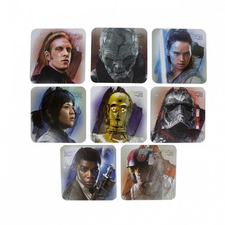 Suporturi pahar - Star Wars The Last Jedi (8 modele)