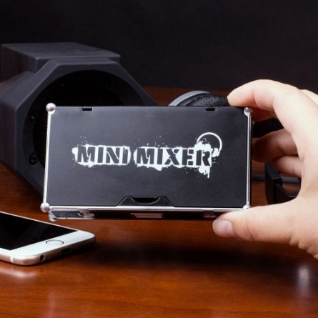 Mixer audio de buzunar, 2x3.5mm-1x3.5mm DJ Mini Mixer