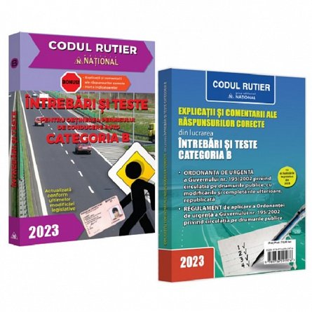 Intrebari si teste pentru obtinerea permisului de conducere auto categoria B