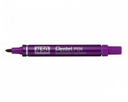 Marker permanent Pentel N50, varf rotund, 4.5 mm, violet
