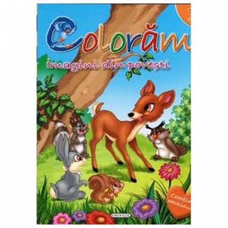 Coloram 1: Imagini din povesti (Contine abtibilduri)