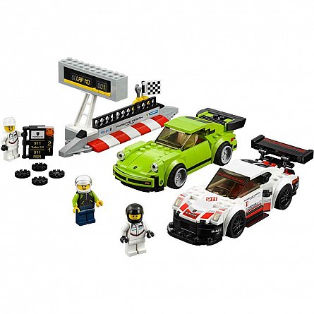 Lego-Speed Champions,Porsche 911 RSR si 911 Turbo 3.0,7-14Y
