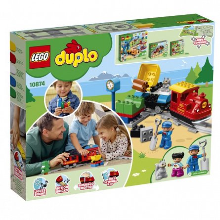 Lego-Duplo,Tren cu aburi,2-5Y