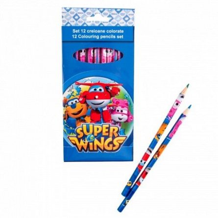 Creioane colorate 12buc/set,Super Wings
