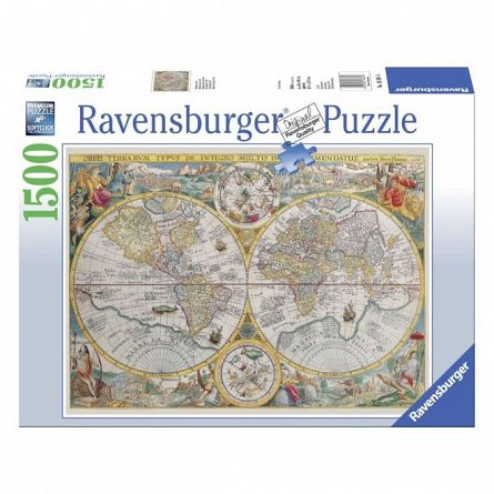 Puzzle Ravensburger - Harta istorica, 1500 piese