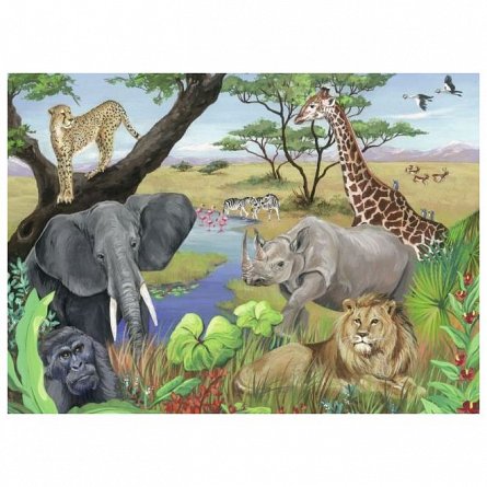 Puzzle Ravensburger - Animale safari, 60 piese