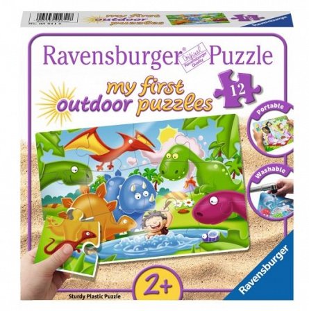 Puzzle Ravensburger - Dinozauri, plastic, 12 piese