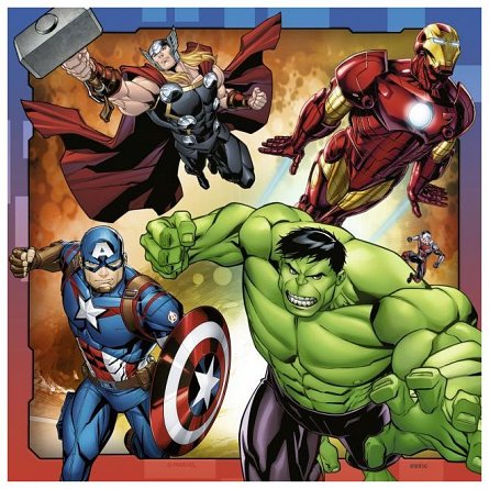 Puzzle Marvel Avengers,3x49pcs,+5Y