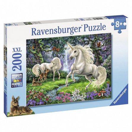 Puzzle Unicornii mistici, 200pcs, plus 8Y