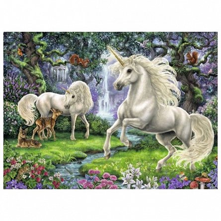 Puzzle Unicornii mistici,200pcs,+8Y