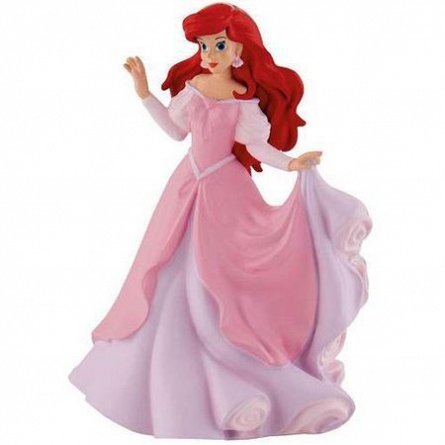 Figurina Disney, Ariel in rochie roz, Bullyland