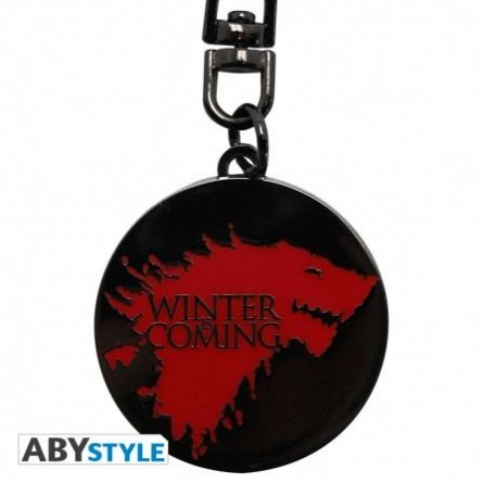Breloc metalic Game of Thrones, Winter Is Coming - ABYstyle