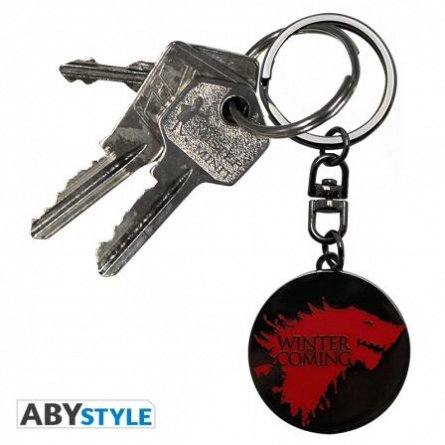Breloc metalic Game of Thrones, Winter Is Coming - ABYstyle