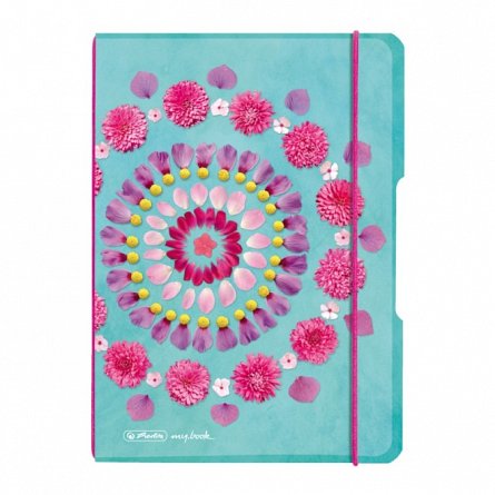 Caiet A5, 40 file, 80 g-mp, dictando, My.Book Flex, Flowers