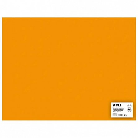 Carton color 50 x 65 cm, 170 g-mp, coala, orange fluorescent, Apli