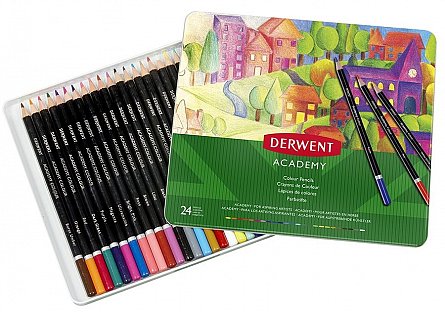 Creioane colorate,Derwent,Academy,24b/set