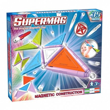 Supermag,Tags,Trendy-Set constructie,magnetic,35pcs,+3Y