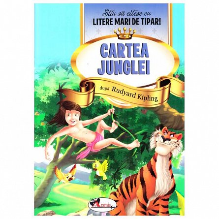 Cartea Junglei. Stiu sa citesc cu litere mari de tipar