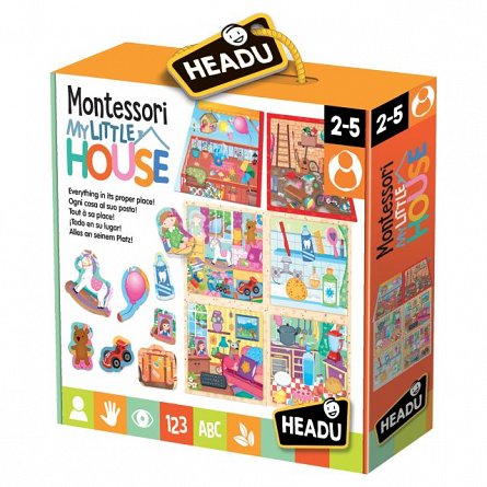 Puzzle Montessori,Casuta mea,Headu,2-5ani