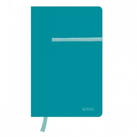 Agenda A5, cu elastic, 88f, mate, turcoaz