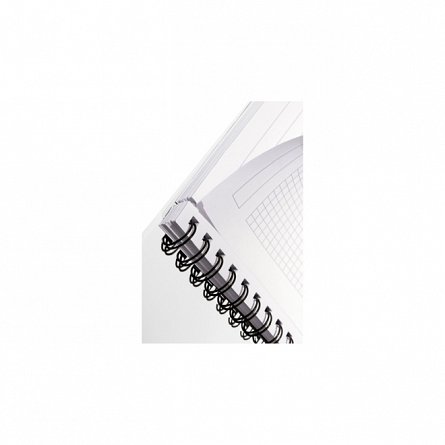 Caiet cu spira A5, PP, matematica, mov, Leitz