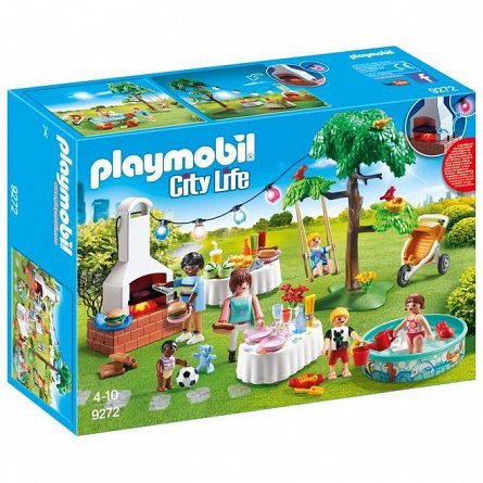 Playmobil-Petrecere in gradina