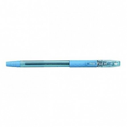 Pix Pentel BX487 IFeel-It!, 0.7 mm, bleu, corp transparent