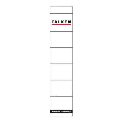Etichete pentru bibliorafturi, autoadezive, Falken, 36 x 190 mm, 10 bucati-set