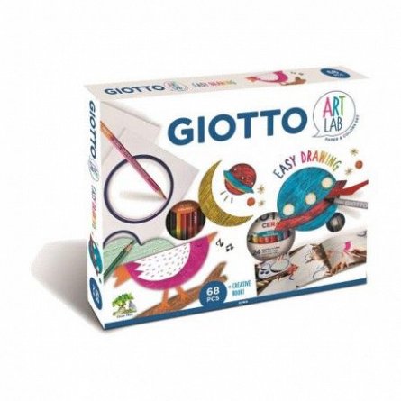 Set creativ,Giotto,68p/set,Easy Drawing Art Lab