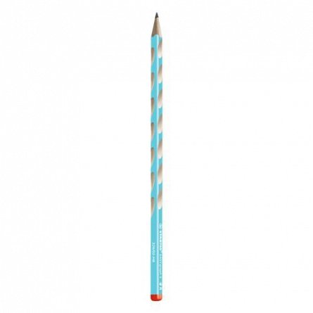 Creion grafit Stabilo, HB, ergonomic, dreptaci, EASYgraph S 326, vernil