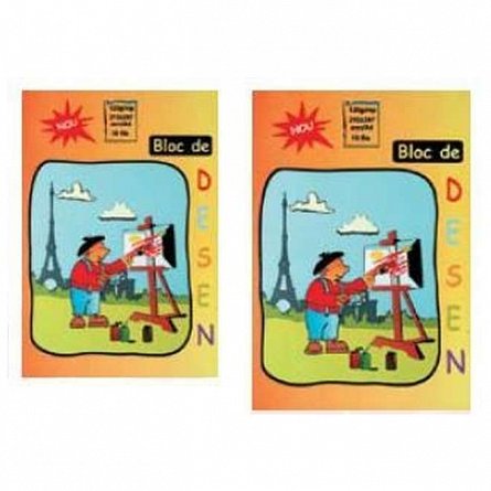 Bloc de desen A3, 16 file, hartie de 120 g-mp