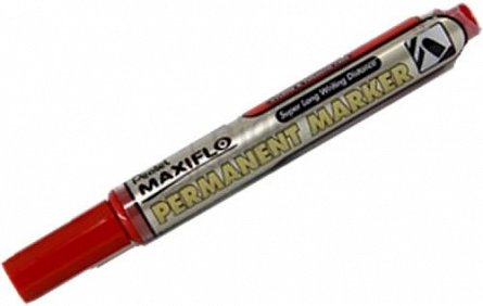 Marker perm.Pentel Maxiflo,vf.rotund,rosu