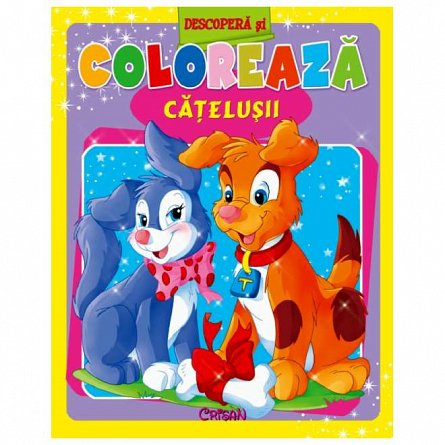 Descopera si coloreaza catelusii