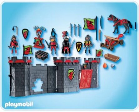 Playmobil-Castelul mobil al caval erilor