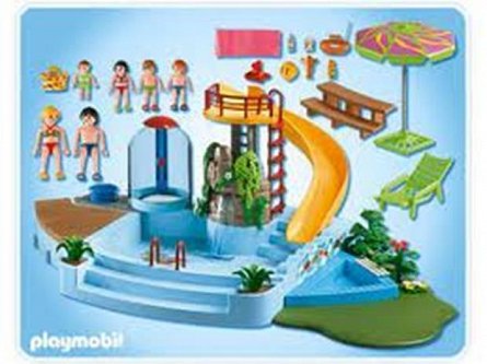 Playmobil-Piscina cu tobogan