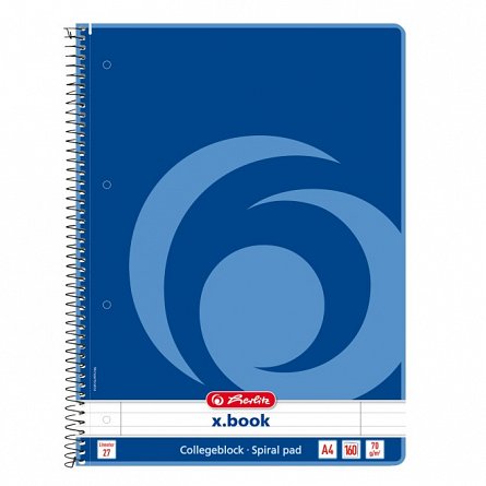 Caiet cu spira X.book,A4,160file,dictan.