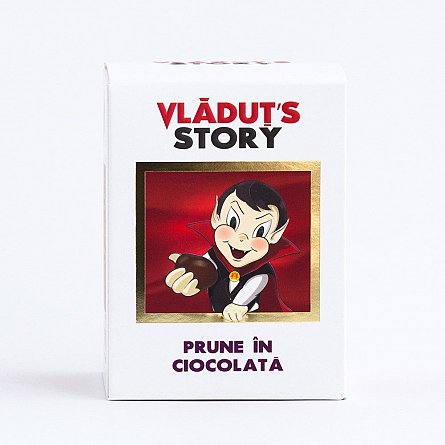 Bomboane Vladut's Story,prune in ciocolata,180g