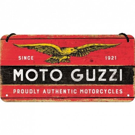 Placa 10x20 28029 Moto Guzzi - Logo